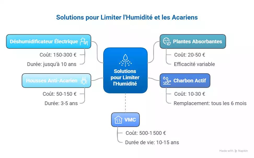 Les solutions pour limiter l'humidité et les acariens